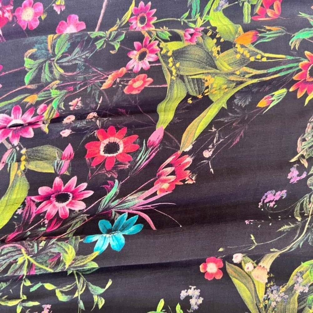 Next Beachwear Black and Floral Lace Dress - Maxi Size UK 10 - Picture 2 of 12